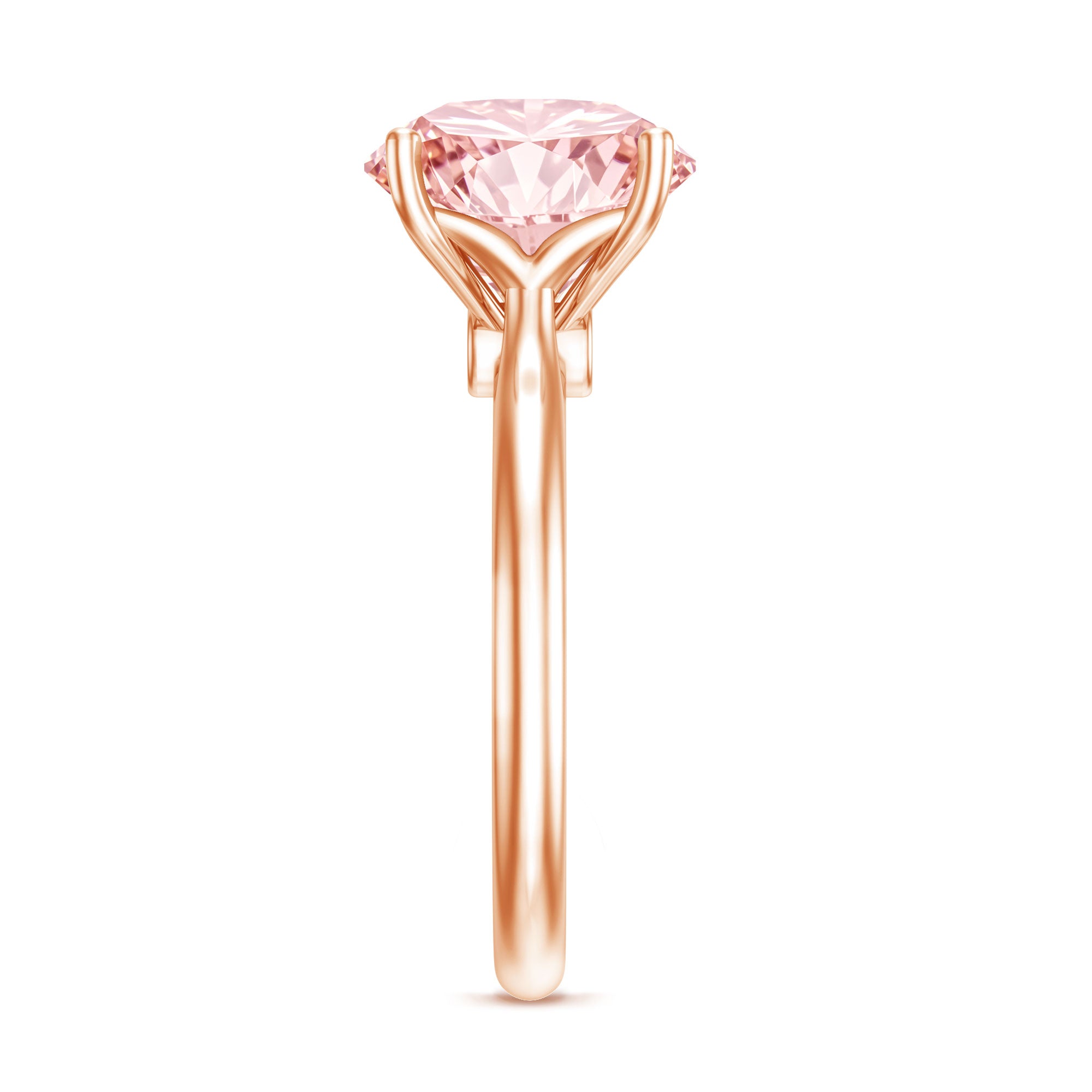Rosec Jewels-Lab Grown Pink Diamond 4 Carat Solitaire Engagement Ring IGI Certified