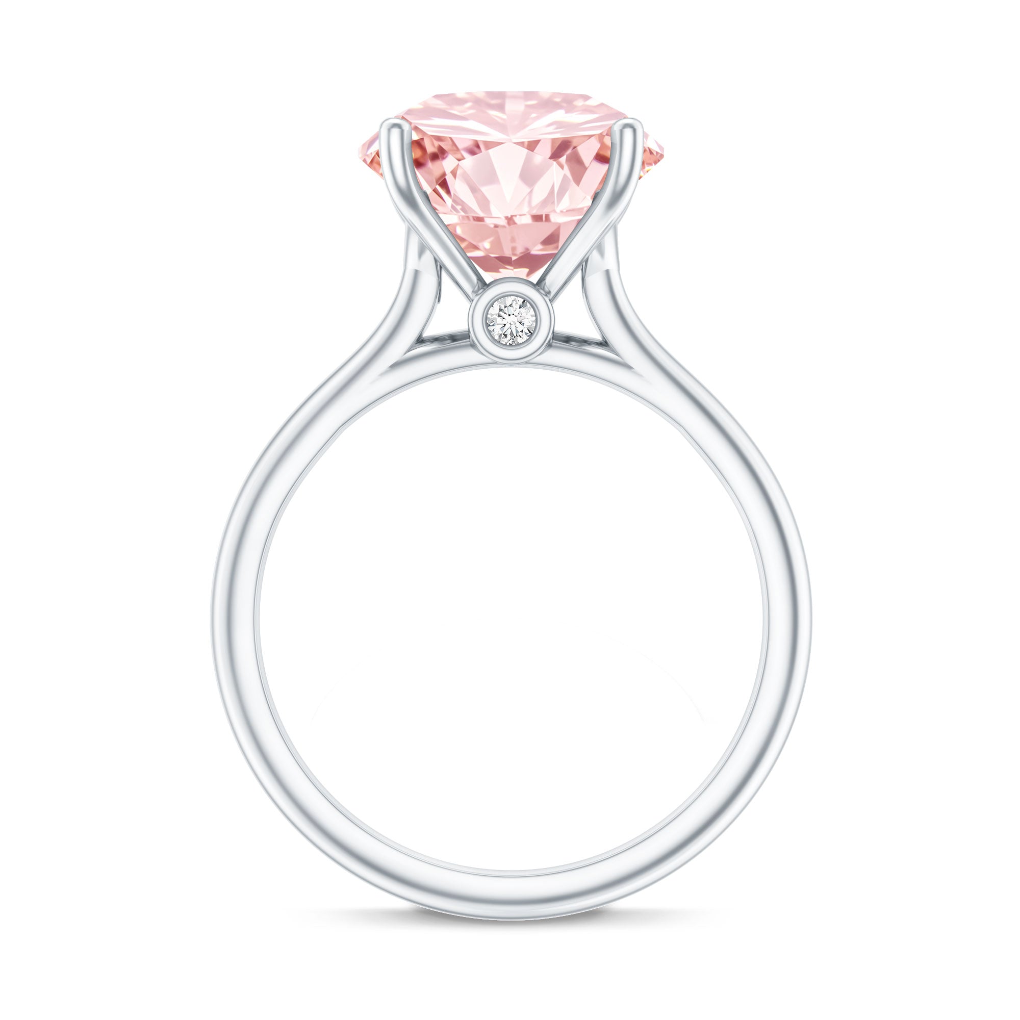 Rosec Jewels-Lab Grown Pink Diamond 4 Carat Solitaire Engagement Ring IGI Certified