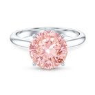 Rosec Jewels-Lab Grown Pink Diamond 4 Carat Solitaire Engagement Ring IGI Certified