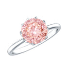 Rosec Jewels-Lab Grown 3 Carat Pink Diamond Solitaire Engagement Ring IGI Certified
