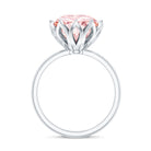 Rosec Jewels-IGI Certified Solitaire 5 Carat Lab Grown Pink Diamond Lotus Engagement Ring