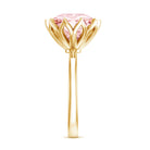 Rosec Jewels-IGI Certified Solitaire 5 Carat Lab Grown Pink Diamond Lotus Engagement Ring