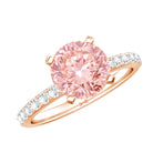 Rosec Jewels-IGI Certified 2 Carat Lab Grown Pink and White Diamond Engagement Ring for Her