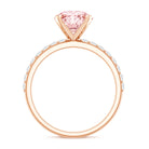 Rosec Jewels-IGI Certified 2 Carat Lab Grown Pink and White Diamond Engagement Ring for Her