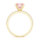 Rosec Jewels-IGI Certified 2 Carat Lab Grown Pink and White Diamond Engagement Ring for Her