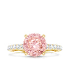 Rosec Jewels-IGI Certified 2 Carat Lab Grown Pink and White Diamond Engagement Ring for Her