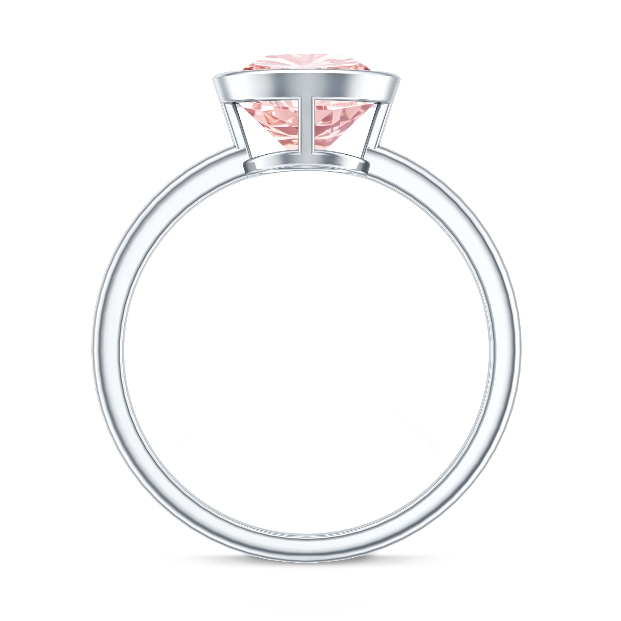 Rosec Jewels-Solitaire 2 Carat Round Lab Grown Pink Diamond Engagement Ring IGI Certified