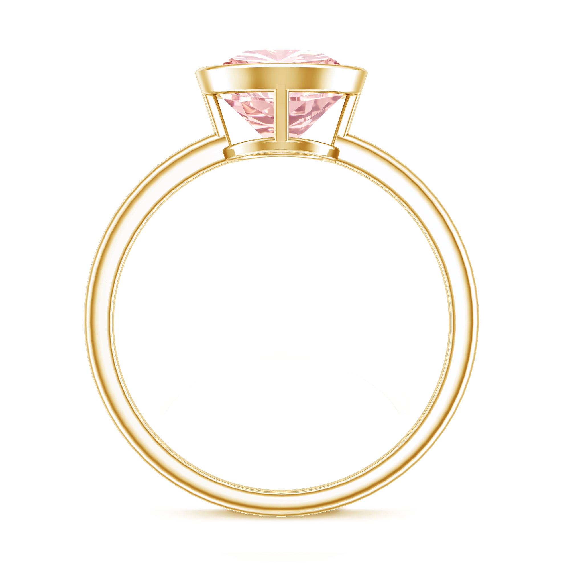 Rosec Jewels-Solitaire 2 Carat Round Lab Grown Pink Diamond Engagement Ring IGI Certified