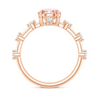 Rosec Jewels-IGI Certified 1 Carat Round Lab Grown Pink Diamond Ring