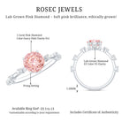 Rosec Jewels-IGI Certified 1 Carat Round Lab Grown Pink Diamond Ring
