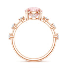 Rosec Jewels-IGI Certified 2 Carat Lab Created Pink Diamond Solitaire Engagement Ring for Women