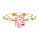 Rosec Jewels-IGI Certified 2 Carat Lab Created Pink Diamond Solitaire Engagement Ring for Women