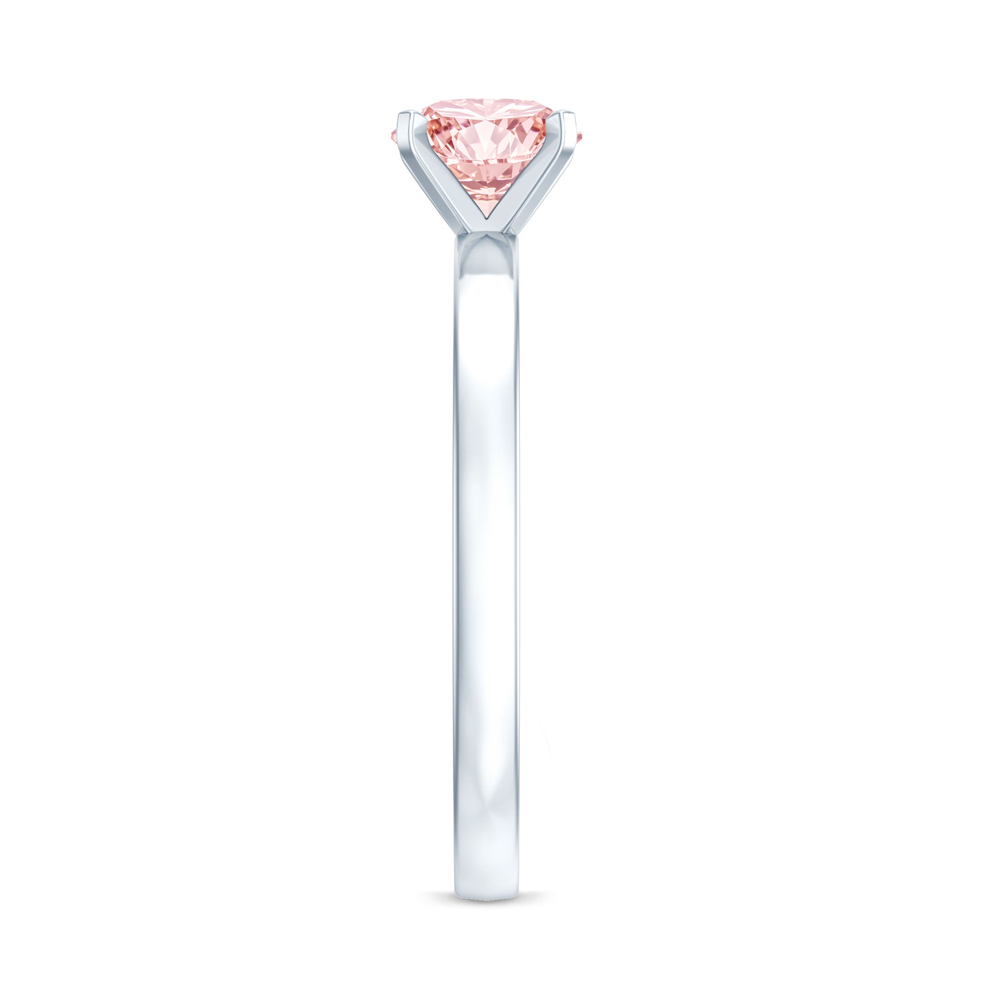 Rosec Jewels-Lab Grown 1 Carat Pink Diamond Solitaire Engagement Ring with IGI Certificate