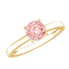Rosec Jewels-Lab Grown 1 Carat Pink Diamond Solitaire Engagement Ring with IGI Certificate