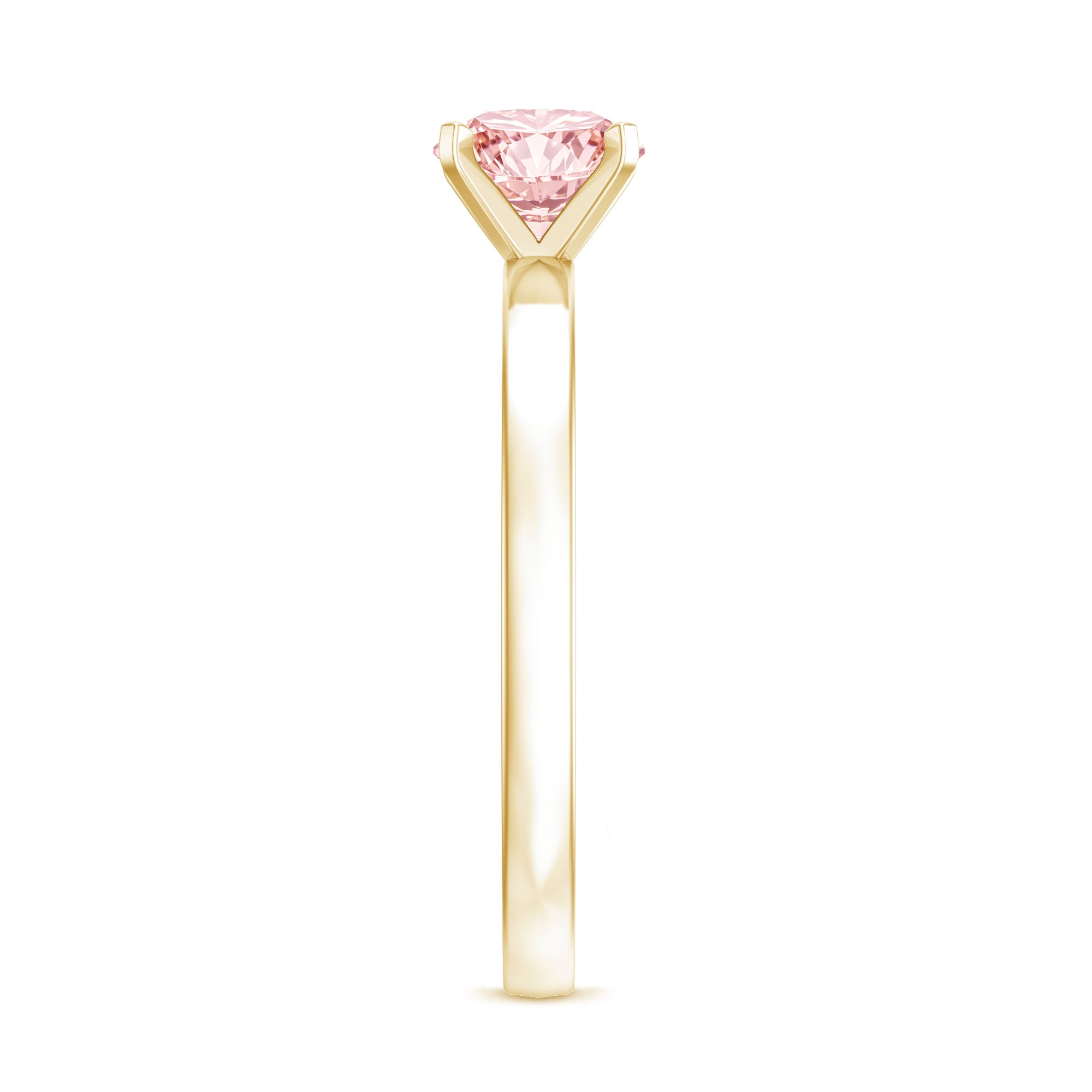 Rosec Jewels-Lab Grown 1 Carat Pink Diamond Solitaire Engagement Ring with IGI Certificate