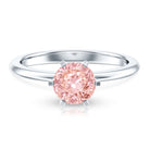 Rosec Jewels-Round Brilliant Cut Lab Grown Pink Diamond 1 Carat Solitaire Ring with IGI Certificate