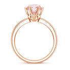 Rosec Jewels-IGI Certified 2 Carat Lab Grown Pink Diamond Solitaire Engagement Ring For Her