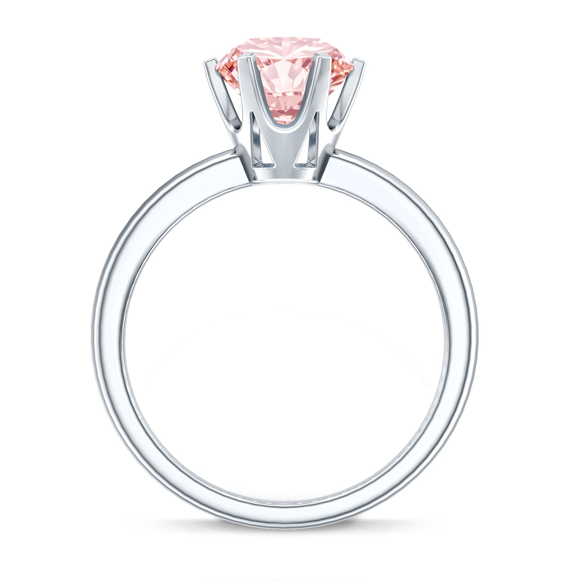Rosec Jewels-IGI Certified Solitaire 3 Carat Lab Grown Pink Diamond Engagement Ring For Women