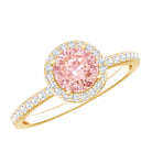 Rosec Jewels-IGI Certified Lab Grown Pink and White Diamond 1 Carat Engagement Ring