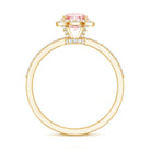 Rosec Jewels-IGI Certified Lab Grown Pink and White Diamond 1 Carat Engagement Ring