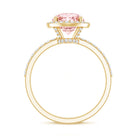 Rosec Jewels-2 Carat Lab Grown Pink Diamond Halo Engagement Ring with IGI Certificate