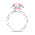 Rosec Jewels-IGI Certified 4 Carat Round Lab Grown Pink Diamond Circle Engagement Ring