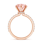 3 Carat Lab Grown Diamond Pink Heart Engagement Ring with IGI Certificate Fancy Pink - VS1 - Rosec Jewels