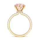 3 Carat Lab Grown Diamond Pink Heart Engagement Ring with IGI Certificate Fancy Pink - VS1 - Rosec Jewels