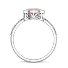 Rosec Jewels-Lab Grown 2 Carat Pink Diamond Oval East West Engagement Ring with IGI Certificate
