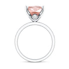 Rosec Jewels-5 Carat Oval Lab Grown Pink Diamond Statement Ring with IGI Certificate
