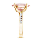 Rosec Jewels-5 Carat Oval Lab Grown Pink Diamond Statement Ring with IGI Certificate