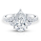 Rosec Jewels-3 Carat Lab Grown Pear Shaped Diamond Engagement Ring with IGI Certificate