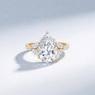 3 Carat Lab Grown Pear Shaped Diamond Engagement Ring with IGI Certificate Lab - ( E-VS1 ) - Rosec Jewels
