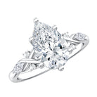 Rosec Jewels-2 Carat Pear Shape Lab Grown Diamond Designer Engagement Ring IGI Certified