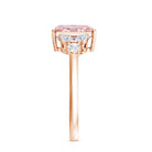 Rosec Jewels-IGI Certified 2 Carat Radiant Cut Lab Pink and White Diamond Engagement Ring For Women