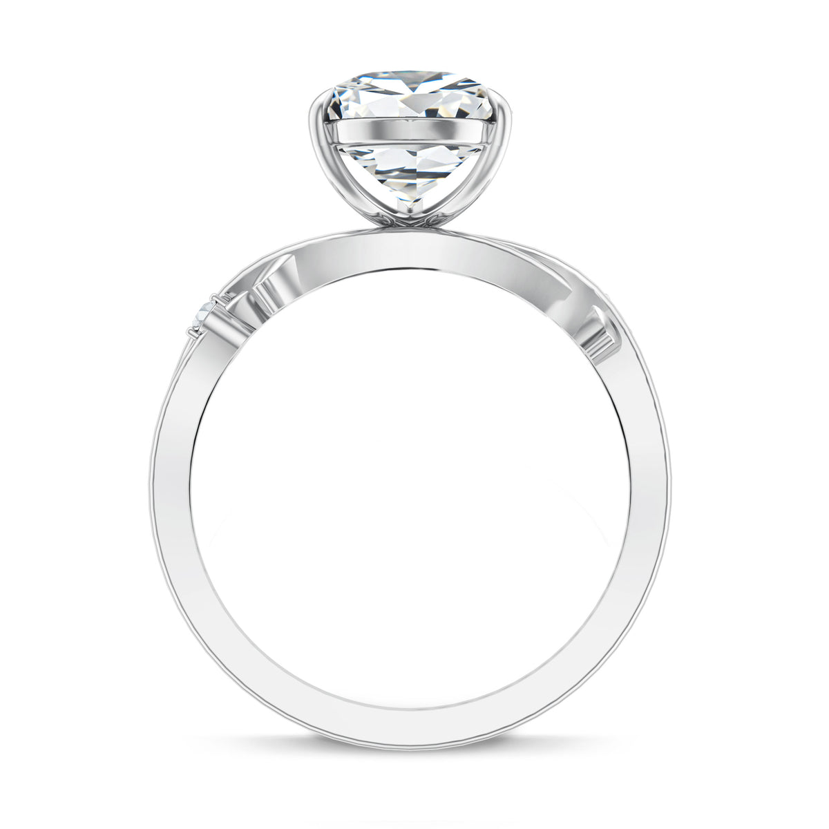 Solitaire 3 Carat Lab Diamond Pear Engagement Ring with IGI Certificate Lab - ( E-VS1 ) - Rosec Jewels
