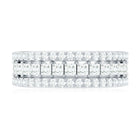 Zircon Stackable Band Ring Set of 3 AAAA - Rosec Jewels