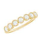 Certified Diamond Anniversary Band in Bezel Setting Natural - ( HI-SI ) - Rosec Jewels