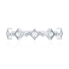 Certified 5 Stone Diamond Dainty Ring Natural - ( HI-SI ) - Rosec Jewels
