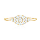 Certified Diamond Cluster Ring in Illusion Setting Natural - ( HI-SI ) - Rosec Jewels