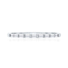 Baguette Diamond East West Stackable Ring Natural - ( HI-SI ) - Rosec Jewels