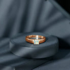 Certified Real Ethiopian Rainbow Opal Princess Cut Engagement Ring AAA - Rosec Jewels