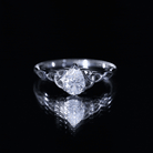 Pear Cut 5X7 MM Moissanite Celtic Engagement Ring D-VS1 - Rosec Jewels