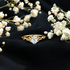 Pear Cut 5X7 MM Moissanite Celtic Engagement Ring D-VS1 - Rosec Jewels