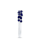 Natural Blue Sapphire Half Eternity Anniversary Ring for Women AAA - Rosec Jewels