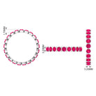 Rosec Jewels-2 CT Bezel Set Ruby Full Eternity Stackable Ring