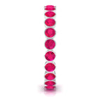 Rosec Jewels-2 CT Bezel Set Ruby Full Eternity Stackable Ring