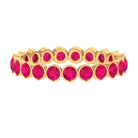 Rosec Jewels-2 CT Bezel Set Ruby Full Eternity Stackable Ring