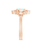 Designer Ethiopian Opal and Diamond Engagement Ring AAA - Rosec Jewels