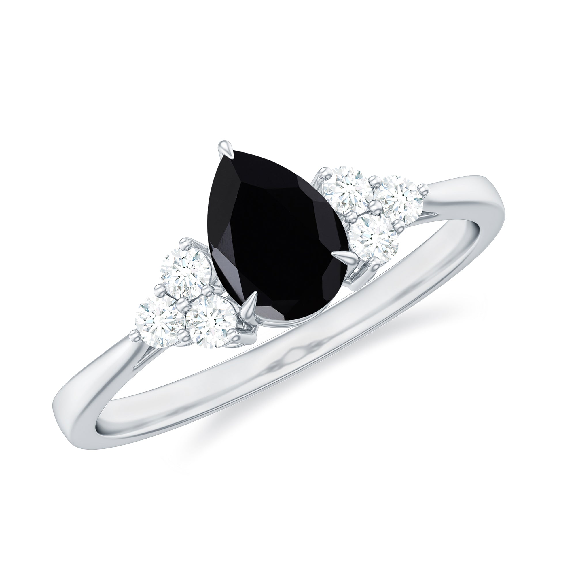 Shop Natural Black Diamond Rings Online For Women Tagged best seller Rosec Jewels UK
